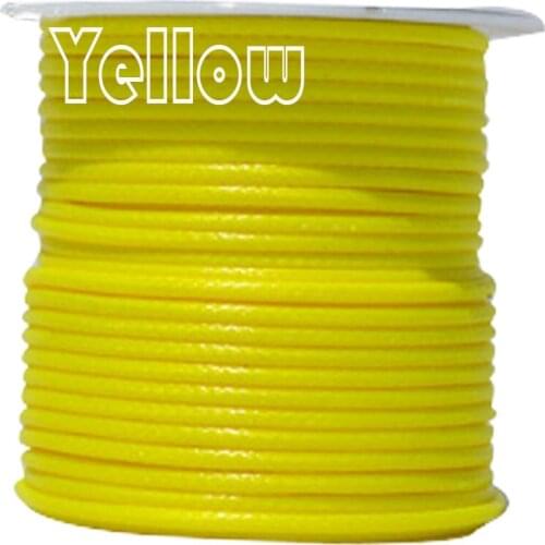 100Yards/roll+2mm Yellow Korea Waxed Wax Cord Rope Cord Thread+DIY Jewelry Findings Hats Bracelet Necklace String Accessories