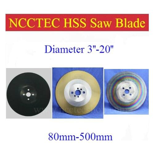 16" inch 400 x 2.0/2.5/3.0 x 32MM HSS high speed steel circular saw blade for cutting stainless steel DM05 DM06 M42 A