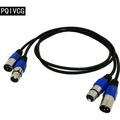 2pcs/ 3-PIN dmx signal lines dmx512 Signal cable led par light beam light moving head light dmx cable