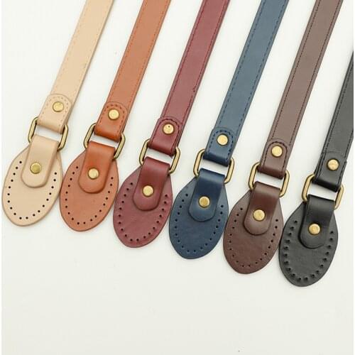 2pcs 62cm PU Leather Handle Strap for Handbag Purse Messenger Canvas Bag