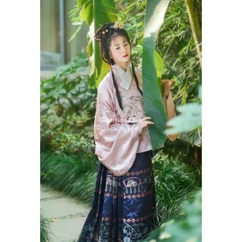 2021 ancient chinese costume hanfu clothes women retro ming dynasty princess festival outfit folk dance clothes oriental costume