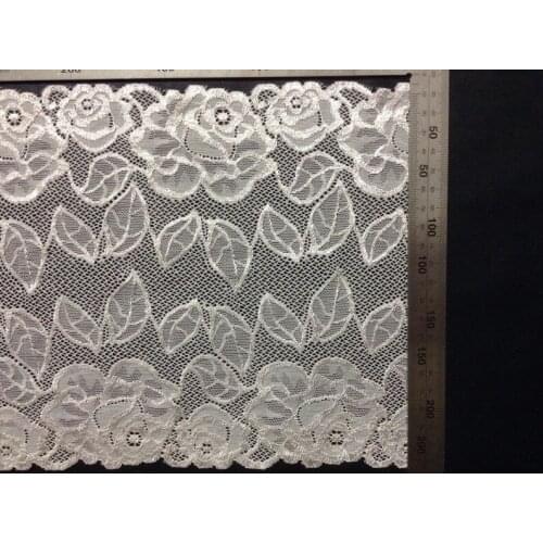 21cm hot selling symmetrical flora motif edge lace trim,JC0826B