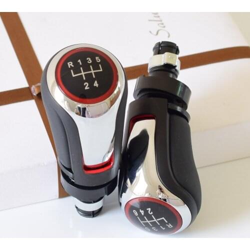 5 6 Speed Gear Shift Knob Lever Stick Pen ball boot cover Gaitor For VW Volkswagen Golf 5/6 MK5/6 Scirocco(2009) octavia(2006)