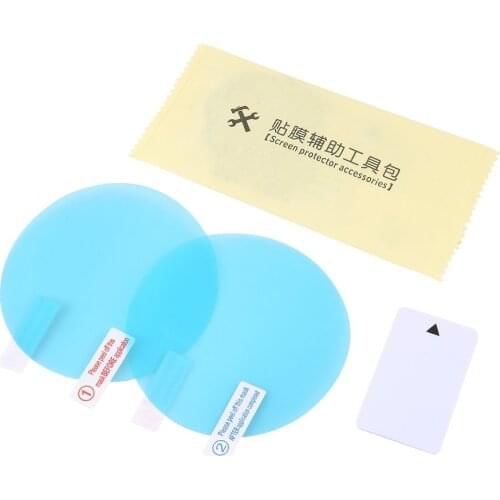 Anti Fog Car Sticker Car Mirror Window Clear Film Car Rearview Mirror Protective Film Waterproof 2 Pcs/Set