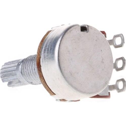 B10K Potentiometer Splined Pot Electric Guitar Bass Effect Amp Tone Volume 18mm Shaft Parts XXUF