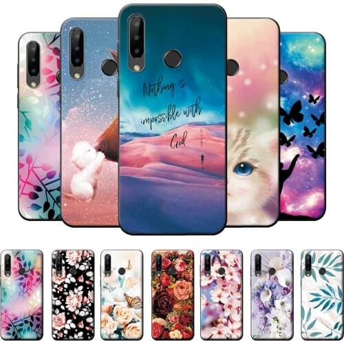 For Doogee Y9 Plus Case Doogee Y9 Plus Bumper 6.3 inch Soft TPU Silicone Cover For Doogee Y9 Plus Case Wolf Back Cover Coque
