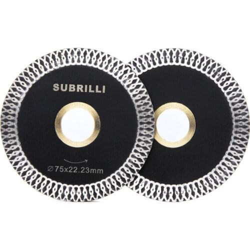 75mm 3" High Quality Diamond Cutting Disc Ceramic Tile Porcelain Marble Circular Saw Blade For Angle Grinder Super Thin Cutting