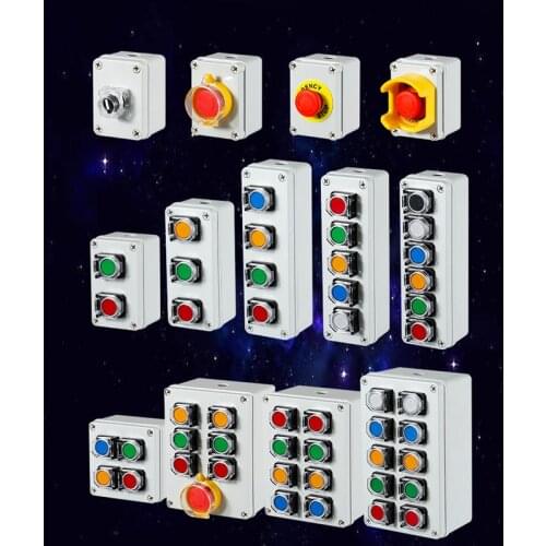 Indoor and outdoor button box Emergency stop start switch Power reset alarm iron door elevator motor Electrical control box