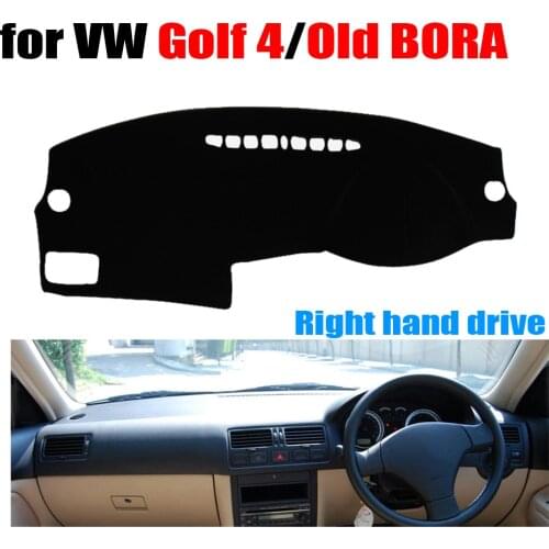 RAKC Car dashboard covers mat for Volkswagen VW GOLF 4 1997-2003 / Old BORA 2006 years Right hand drive dashmat pad ccessories