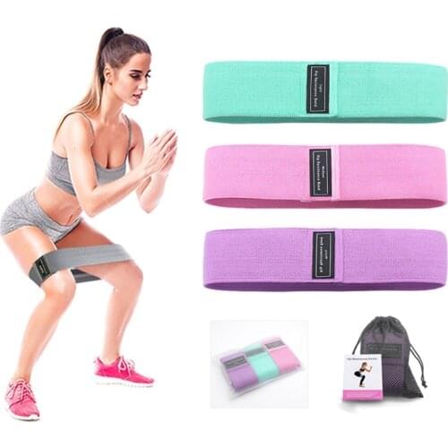 Fitness Booty Resistance Bands Workout Fabric Loop Band Butt Exercise Bands For Hip Legs Thigh Glutes Non-Slip Deep Squat Bands