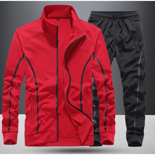 Men Suits Sports Tops Trousers 2 pcs L to 7 XL Sprint Autumn Casual Sports Suits Long Sleeve Full for Male Quality outfit