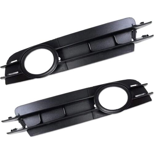NEW-Car Front Bumper Fog Light Lamp Grill Grille For- A6 / A6 Quattro C6 2005-2008