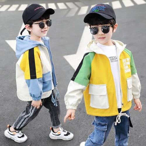 2021 Charming Spring Autumn Boy Coat Jackets Overcoat Top Kids Teenage Gift Children Clothes Gift Formal School High Quality