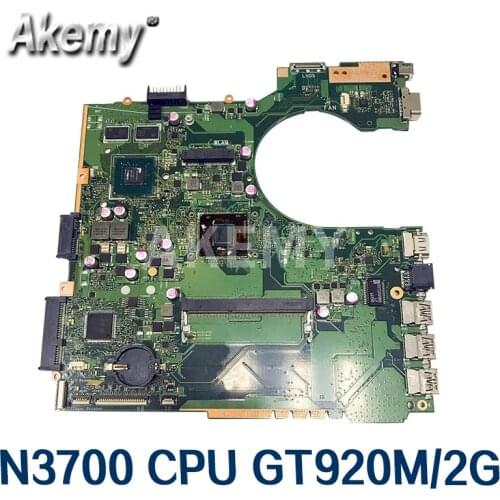 P452SJ Laptop Motherboard For Asus P452S P452SJ PRO452S Mainboard 100% Teste OK N3700 CPU GT920M/2GB