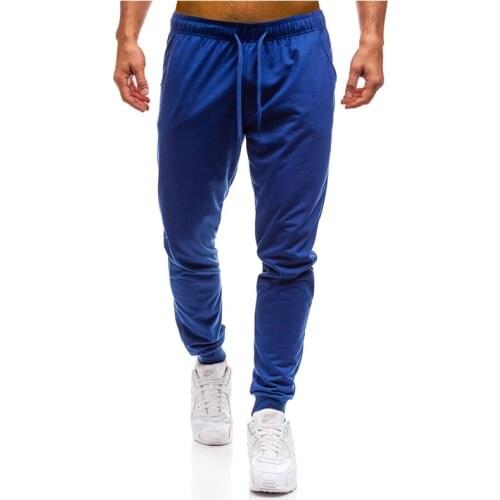 Luxury Mens New Product Pure color Tethered Casual Trousers Loose and Comfortable Feet Mens Trousers 5 Ccolors Hot Sale