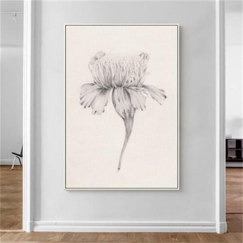 Nordic Art Flowers Plant Canvas Posters Minimalism Paintings Sketch Abstract Wall Pictures Prints Modern Home Living Room Decor
