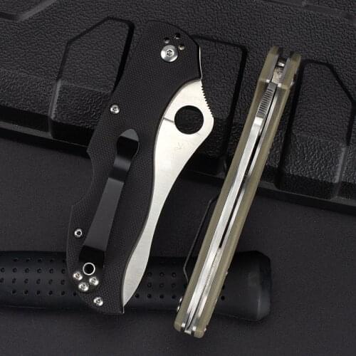 Folding knife outdoor sharp folding knife G10 pocket knife camping tactical self-defense knife tactical knife camping knife