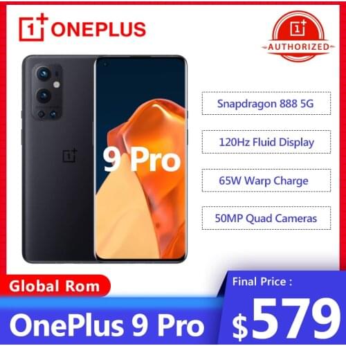 New Global Rom OnePlus 9 Pro 5G Smartphone Snapdragon 888 120Hz Fluid Display 2.0 Hasselblad 50MP Ultra-Wide Oneplus 9pro Phone