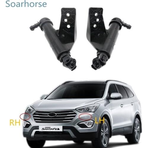 Soarhorse Car Headlamp Headlight Washer Sprayer Nozzle Water Jet Actuator For Hyundai GRAND SANTA FE 2013 2014 2015 2016