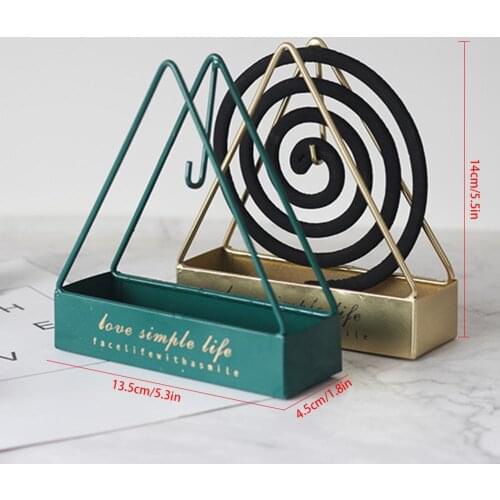 Triangular Mosquito Coil Holder Suspended Mosquito Coil Frame Elegant Home Decoration for Various Styles