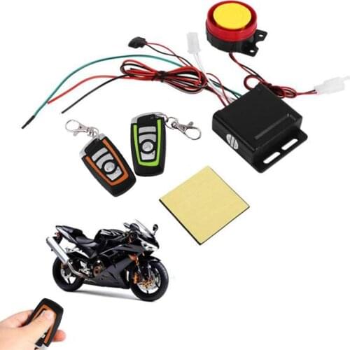 Universal Motorcycle Alarm System Scooter Anti-theft Security Alarm System Two-way with Engine Start Remote Control Key Fob