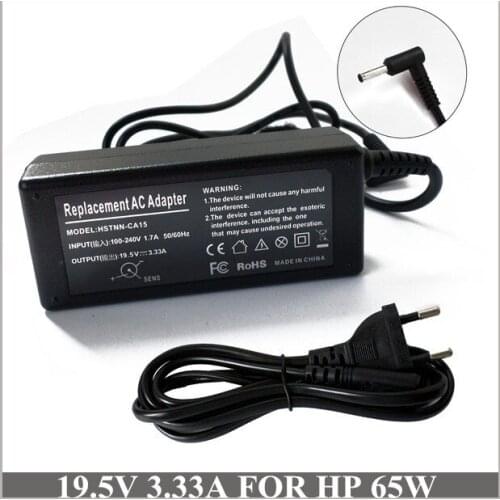 19.5V 3.33A 65W Laptop AC Adapter Battery Charger For Caderno HP Pavilion 10 TouchSmart 10-E022AU 10-E011SA 10-E019NR 10-E004AU