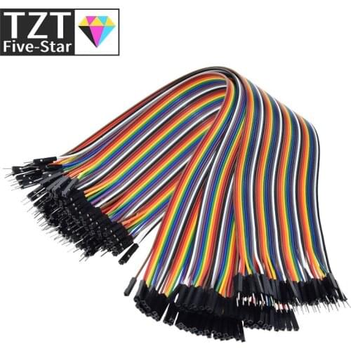 TZT 400pcs Jumper Wire Dupont Cable line 3P-3P 2.54mm Male to Male , Male to Female , Female to Female 30cm For Arduino