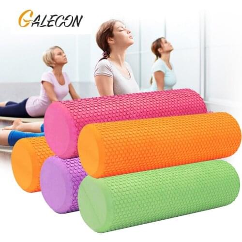 Woman Yoga Foam Roller EVA High Density Yoga Column Muscle Relaxation Massage Roller Gym Home Exercise Pilates Fitness Roller