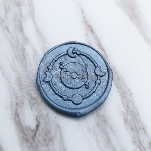 MOON PHASE Wax Seal Stamp kit,party wax seal stamp, invitation seals, lunar eclipse sealing stamp