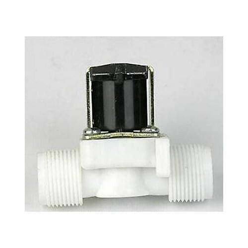 1/2" BSPP AC220V/DC12V/DC24V NC 2 Way Water Air Gas Nylon Plastic Solenoid Valve