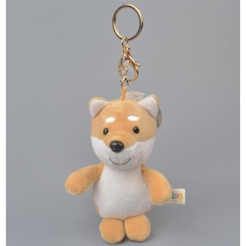 1 PcsCute Akita labrador Small Husky Dog Plush Doll Toy Keychain Pendant Bag Car Key Holder Cute pendant keychain