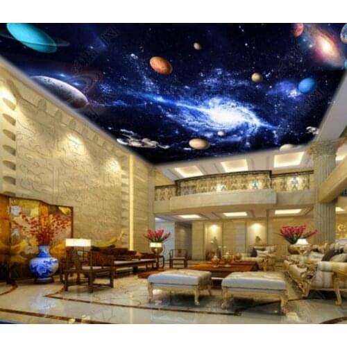 1830 Universal Fantastic View Printing stretch ceiling film for workshop ceiling decoration