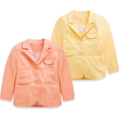 2016 Spring New Pattern Spring Clothes Girl Baby Childrens Garment Solid Color Classic Fashion Loose Spring Jacket Cardigan