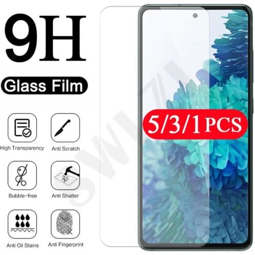 5-1Pcs protective for Samsung Galaxy S6 S7 edge S8 S9 plus S10 lite S10E S20 FE S21 Ultra tempered glass phone screen protector