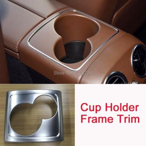Car Interior Rear Seat Center Cup Holder Frame Cover Trim suit for Mercedes Benz E Class W213 E200l E300 2016 Car Styling