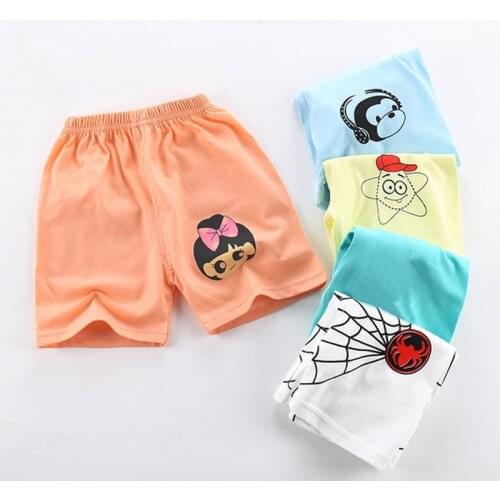 Toddler Girl Shorts Kids Clothing Baby Girls Cotton Short Hot Summer Boys Harem Beach Pant Cartoon Print Shorts Home wear Casual