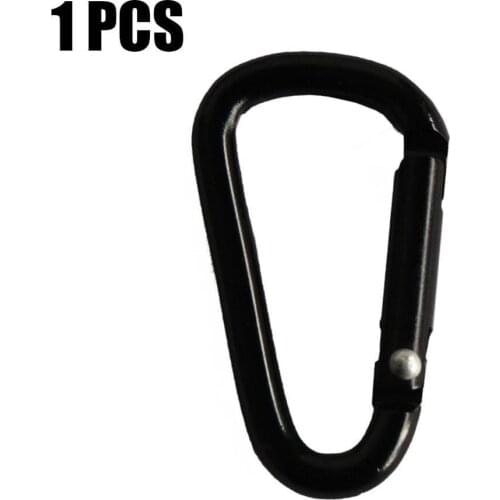 1/ 5 Pcs Aluminum Alloy Carabiner Keychain Outdoor Camping Climbing Snap Clip Lock Buckle Hook Fishing Tool Camp Mountaineering