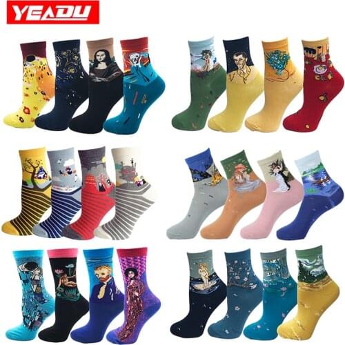 Cartoon My Neighbor Totoro Spirited Away Funny Art Print Oil Women Socks Novelty Harajuku Kawaii Socks for Girl(4 Pairs / Lot )