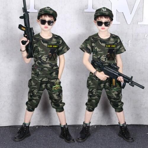2020 Summer Boys Clothes Set Fashion Kids Sets For Boys Short Sleeve Camouflage Print Clothes + Shorts Boys Outfits Ropa Nina