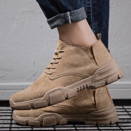 Mazefeng Men Boots New Lace UP Men Shoes Non-slip Wearable Large Size Casual Shoes Plus Retro Trend Mens Fashion Boots 2020