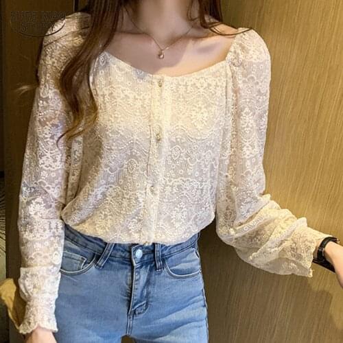 2021 Fashion Long Sleeve Shirt Spring New All-match Women Tops Straight Single Row Multi-Button Ladies Blouse Blusas Mujer 15466