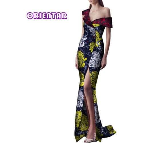 Fashion African Dresses for Women Long Wedding Party Floor-length Dress African Dress African Print Clothing M-6XL WY8302
