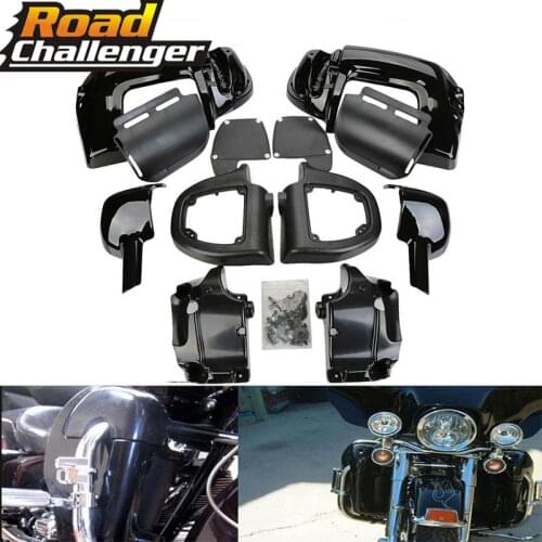 Motorcycle Painted Motorcycle Lower Vented Leg Fairings Glove Box For Harley Touring Street Electra Glide FLHR FLHT 1983-2013