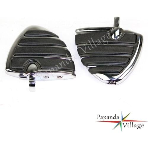 Motorcycle Chrome Male Mount Footpeg Motorbikes Wing Style Foot Pegs Rests for Harley Sportster XL Cafe Racer