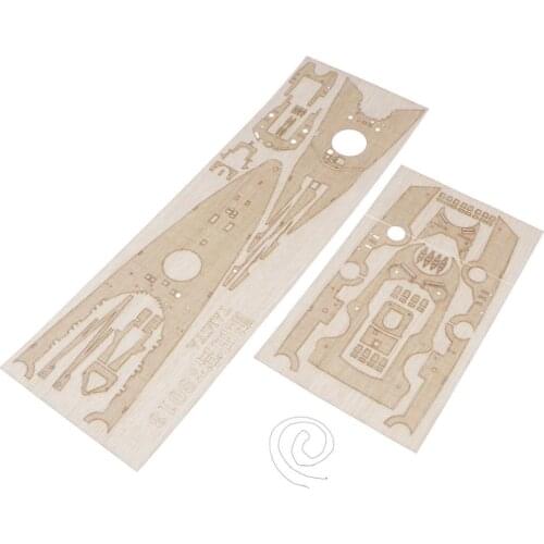 Wooden Deck Scale Model Kit for German Battleship Accessories Scale 1: 350