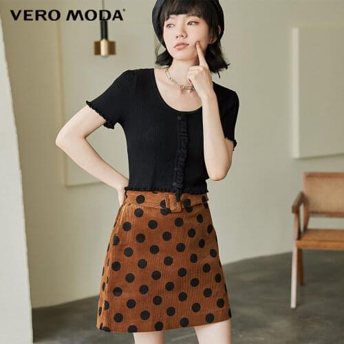 Vero Moda Women Retro High Waist Polka Dot A-Line Mini Skirt | 320416012