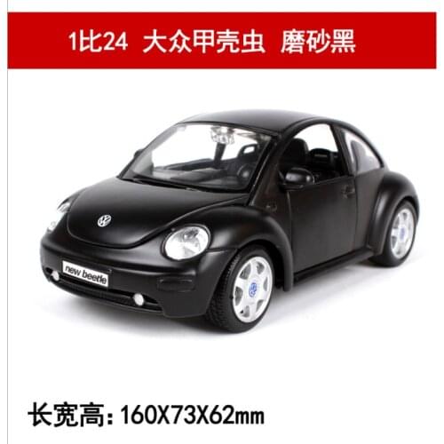 Original factory 1:24 automobile model simulation alloy antique car model ornament childrens birthday Christmas New Year black