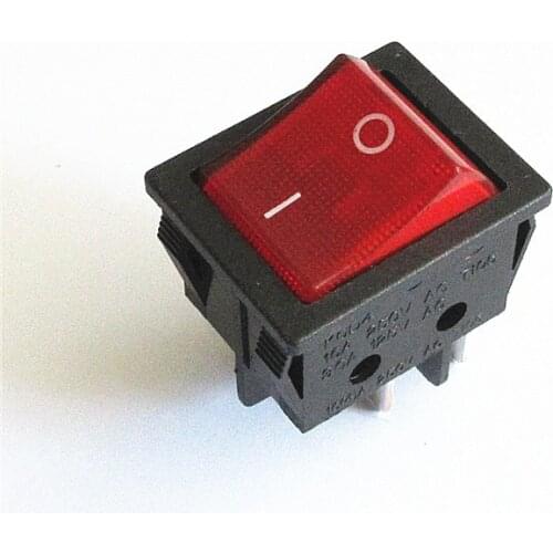 Welding Machine Switch KCD4 Rocker Switch 30A/ 16A T8555 with Lights, Four Foot
