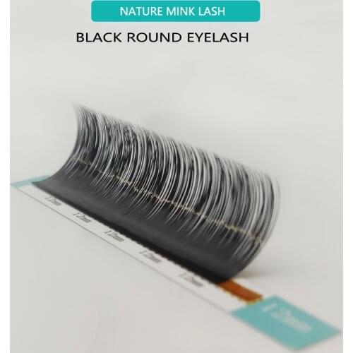 0.07 C 10mm Individual Eyelash Extension Premium Real Mink Eyelashes Volume Lashes