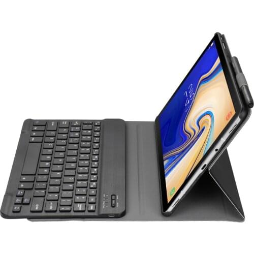 Removable Bluetooth Keyboard Case For Samsung Galaxy Tab A A2 10.5 2018 T590 T595 SM-T590 Tablet Leather Stand Cover Funda+ Flim